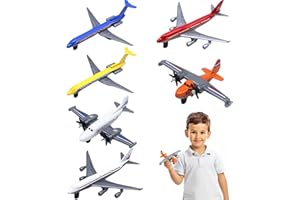 YSBCNK 6 Pcs Aeroplane, Toy Airplane, Aeroplane Toys For Kids, Alloy Planes Model, Age 3-12, Diecast Airplane Toys For Boys & Girls Birthday Party Favors Airforce Party Favors