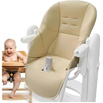 Housse Chaise Haute Bébé - Coussin En Cuir PU Lavable | Protection Siège Peg Perego Tatamia