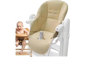 YOUANY Housse Chaise Haute Pour Bébé,Housse En Cuir PU Pour Chaise De Salle À Manger Pour Bébé,Coussin Chaise Haute Bébé,Multifonctionnelle Housse Siège Souple Convient À La Chaise Haute Peg Perego Tatamia