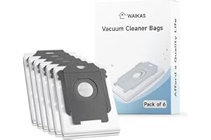 WAIKAS Bolsas de vacío, 2 paquetes de bolsas no tejidas, compatibles con iRobot Roomba Bags i, s y j Series, repuesto para iRobot Roomba i1+, i3+(3550), i4+, i6+, i7+, i7Plus, j7+(7550),