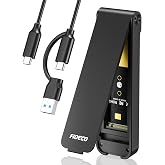 FIDECO M.2 NVMe SSD Enclosure, 10Gbps USB 3.2 Gen 2 Hard Drive Enclosure | USB 3.2 Gen 2 M.2 NVMe USB Adapter, Sandwich Style