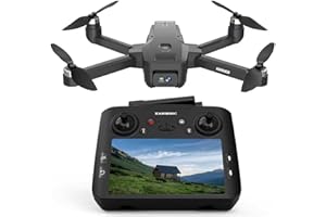 KARUISRC K600GPS Drone with EIS 4K Camera Adults,4.5 Inch LCD Screen RC,Al Track&Orbit Mode,32G SD Card with GPS Drones with Auto Return Follow Me for Beginner,Brushless Drones Follow Me Long Range,Under 249g