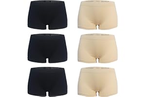 Libella - Lot de 6 - Femme Boxer - Basics Shorties Uni - Sport Seamless Culottes - 3908