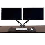 flowlyf Dual Monitor Stand - Gas Spring | 14-27" Screen | Height Adjustable | 2 Step Installation | VESA Complaint | 2 Way Wi