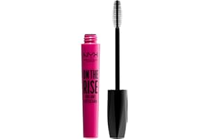 NYX Professional Makeup On The Rise Volume Liftscara, Mascara per lifting e volume istantanei, Scovolino in elastomero a forma di clessidra, Formula vegana, 10 ml, Colore: Extreme Black