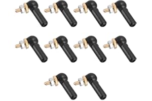 sourcing map 10uds 2mm/M2 Articulación Extremo Amarre Varilla Extremo Metal Bola Cabeza Negro para RC Barco Avión Robot