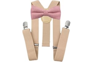 DB DICKIE BOW Juego de pajarita y tirantes de mezcla de algodón para niños y niños