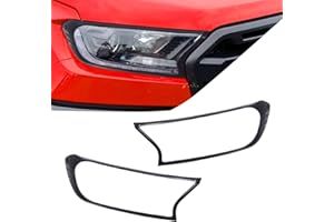 ‎JHCHAN JHCHAN Scheinwerferabdeckung für Ford Ranger Wildtrak Raptor Limited 2015-2022 T7 T8 XL XLT Tremor Vordere Lampenschutz-Einfassung