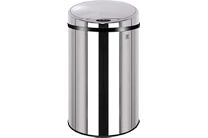 KITCHEN MOVE Poubelle de cuisine automatique 30L ARTIC en acier Inox H56cm avec cerclage