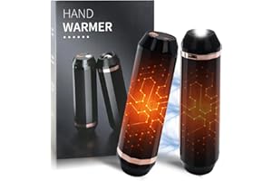 WATMHHJQ Scaldamani Magnetici Divisi Elettrici con Torcia [Set di 2], 5000 mAh x 2, Scaldamani Portatili, USB-C, lunga durata, porta campeggio, pesca, sci