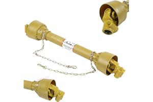 IMESHBEAN Zapfwelle Gelenkwelle, 740-950mm 210 Nm Kardanwelle Gelenkwelle mit Schutz PTO-Shaft Antriebswelle,1 3/8" - 6 Zähne,TYP A (55-75 cm)