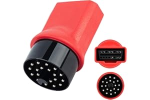 JUTA 20-poliger OBD1-Stecker auf 16-polige OBD2-Buchse, Adapter, passend für BMW-Fahrzeuge mit 20-poliger Schnittstelle