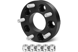 1Pc 5x4.5 to 5x5 Wheel Adapters for Je/ep Spare Tire Jk Wk Wj Xk Wheels on Tj Yj Kk Xj Mj Kj Zj, Dynofit 5x114.3mm to 5x127mm 1.25" Forged Conversion Wheel Spacers 1/2" Thread Adapter