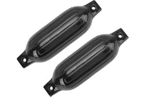 PYHODI 2 Parabordi per Barca per Ormeggio 11,4 X 40,6 Cm, Parabordi per Barche, Occhi Gemelli Neri, Protezione per Pontili per Impieghi Gravosi, Paraurti per Parabordo per Barche Twin