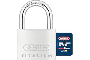 ABUS Titalium 64TI/50 - Cadenas de cave avec corps de serrure en aluminium spécial - anse en acier trempé - niveau de sécurité ABUS 6