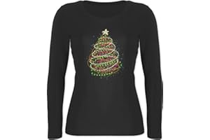 Shirtracer - Langarmshirt Damen - Weihnachten Geschenke Christmas Bekleidung - Abstrakter Weihnachtsbaum