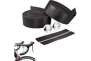 DOUKESH Ruban Adhésif pour Guidon de Vélo, Bandes de Guidon Antidérapant et Absorbant les Chocs, Noir