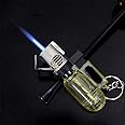 Advenga Stylish Butane Sharp Small Jet Flame Refillable Cigarette Lighter Jet Flame Blow Torch Barbeque Lighter for Hookah Coal, Cigars, Welding,Pocket Lighter (Jet Flame Butane Gas Combo)- by Alkey