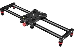 Zecti Slider Rail Video Slider Rail Video Slider Rail Video Slider en Fibre de Carbone pour stabiliser la réalisation de Films Reflex numériques comme Le Nikon Canon Charge Max. 5 kg