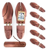 Katmerio Embauchoir en bois extra solide pour chaussures et bottes - Protection contre les plis, respirants
