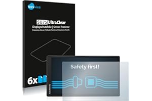 Savvies 6 Pack Screen Protector compatible with Garmin DriveSmart 55 Protection Film Clear