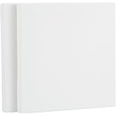 PORTART 20x20 cm 2'li Paket Tuval, %100 Pamuklu, 280 Gram Kuma, Yal, Sulu Boya, Akrilik Boya almas in, 2 Adet