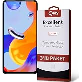 KZY İLETİŞİM Xiaomi Redmi Note 11 Pro ile uyumlu Temperli Ekran Koruyucu Kırılmaz Cam Ekonomik 3'l&uuml; Paket