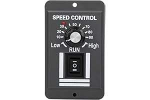 Fyearfly Bürstenmotor Drehzahlregler, Einstellbarer Motorregler Wendeschalter, DC12-60V 20A DC Bürstenmotor Geschwindigkeitsregler Vorwärts/Rückwärts Geschwindigkeitsregler für Elektromotoren