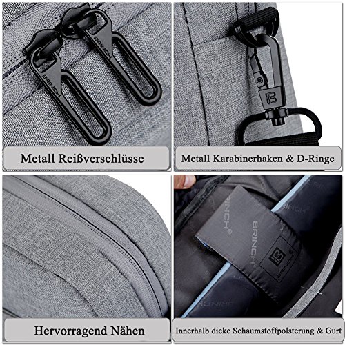 Laptop Tasche 15 6 Zoll  BRINCH stilvoll Nylon Laptop Messenger Bag Umh  ngetasche Schultertasche Aktentasche f  r 15-15 6 Zoll Laptop   Notebook   Ma