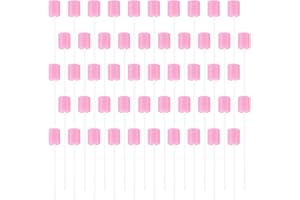 XZMCAT 100 Piezas Esponjas de Boca, Esponja de Limpieza de Dientes, Hisopos Orales Desechables, Oral Cuidado Esponjas, Cuidado Oral Diario y Necesidades Familiares para Adultos, Ancianos，Niños o Mascotas