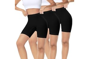IceReco Pantaloncini Ciclismo Donna Estivi Leggins Sportivi Corti Shorts Ciclista Ciclisti Fitness Pacco da 3