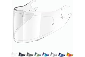 Everalo Compatible Shark Spartan Visor- Spartan 1.2 - Skwal - Skwal 2 - D Skwal - Helmet Visors VZ160 VZ165 - Pinlock Ready - Anti Scratch (Clear)