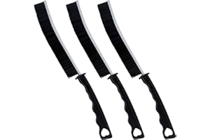 LABUYI Pure Clean Lot de 3 brosses pour nettoyage des joints, poils durs, brosse fine et coins carrelage, cuisine, salle de bain