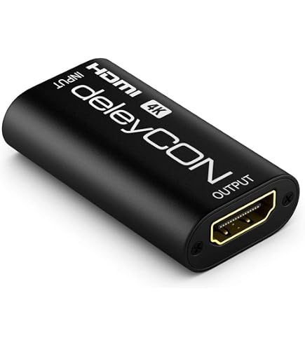 Répéteur HDMI 2.0 FeinTech - Amplificateur Signal 4K 60Hz HDR - Portée Jusqu'à 50m