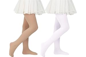 Century Star 2 Paar Mädchen Strumpfhose für Baby - Ballettstrumpfhose Mädchen