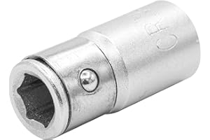 DAKCOS Adapter do bitów z kulką blokującą - napęd 1/4" - gniazdo sześciokątne 1/4" | CR-V