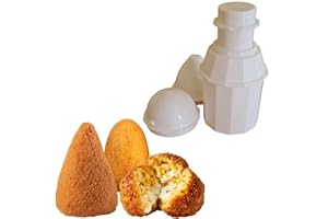 SUNRISE Aranciotto Stampo per Arancino Siciliano Stampi per Arancini di Riso Fai da Te Attrezzo per fare le Arancine Siciliane Formina per Arancino Stampo 3 in 1