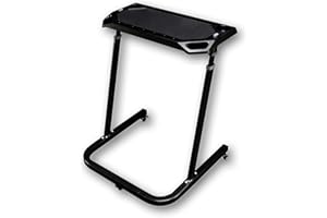 Leeze Boom Desk - Mesa Ajustable en Altura para el Entrenamiento de Ciclismo Indoor con Soporte Integrado para Botella, Toall