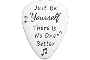 MELIX HOME Taylor - Púa de guitarra con cita inspiradora, regalos para amantes de la música, para niñas y niños, púas de guitarra de acero inoxidable