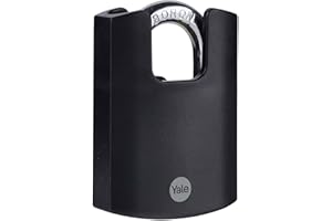 Yale - Y121B/50/132/1 High Security 50mm Brass Padlock - Closed Boron Shackle - 3 Keys