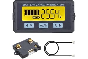 DollaTek Batteritestare Coulomb räknare kapacitetsindikator Li-ion Lifepo4 voltmeter 8-120V 50A (0-75A)
