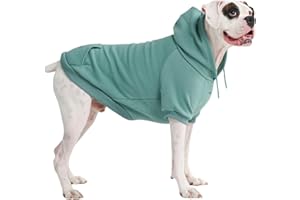 Spark Paws Hunde-Kapuzenpullover – Premium-Qualität, butterweich, hervorragender Komfort und Passform, beruhigende Fleece-Innenseite, geeignet für alle Rassen - Teal - 3XL