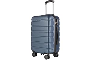 T-LOVENDO.ES Maleta de Viaje Cabina 55x40x20- Equipaje de Mano- 4 Ruedas giratorias- Material ABS Ligero- Semirígida- Candado o Cerradura combinación- Asa telescópica- Trolley