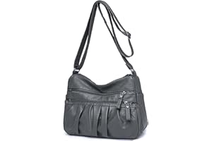 ModaZeal Soft PU Leather Handbags for Women Multi Pockets Crossbody Bag Ladies Shoulder Bags Lightweight Travel Bags Waterproof Messenger Bag