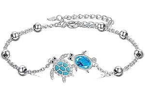 Micory Cavigliera Donna Argento 925 Non Sbiadire Cavigliera-con Confezione Regalo Regali di Gioielli Estivi