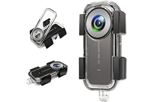 iEago RC 30M/98FT Boîtier Étanche pour Insta360 One X2, Boîtier de Plongée sous-Marine Coque de Protection Caisson Étanche avec Support à vis 1/4" Accessoires pour Insta360 One X2 Caméra d'action
