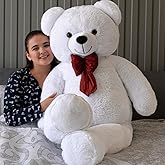 &Ouml;zg&uuml;ner Oyuncak 160 cm Dev Pel&uuml;ş Ayı, Papyonlu ve Sevimli B&uuml;y&uuml;k Boy Ayıcık, Yumuşak Sarılmalık Peluş, Sevgiliye Hediye