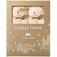 Angel Dear - Light Brown Puppy, Cuddle Twins Blankie Set