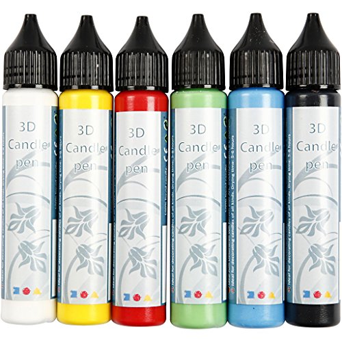 Kerzenstift, Sortiment, sortierte Farben, 6x25ml - 3