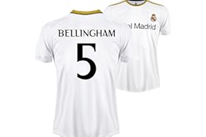 GENERIC Camiseta de Fútbol 2023 2024. Camiseta Personalizada de Jude Bellingham número 5. Réplica Oficial. Niño Adulto.